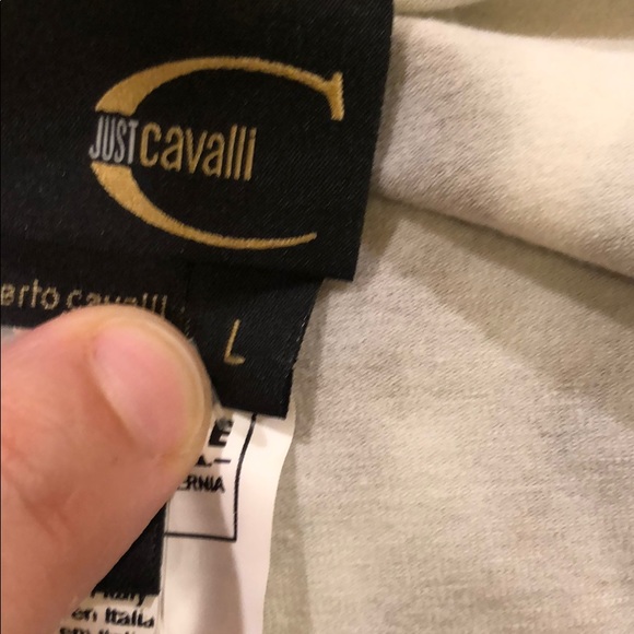 JUST CAVALLI BY ROBERTO CAVALLI AUTHENTIC MADE IN ITALY T-SHIRT - Picture 4 of 8